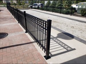 Cypress Aluminum Fences metal gate fence e1570815392751 300x226