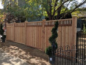 decorative wood privacy fence
